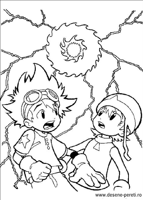 digimon desene colorat
